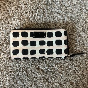 Kate Spade Black and White Polka Dot Wallet
